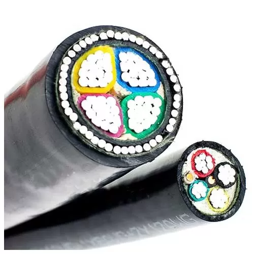 0.6/1 kV multi-core cable, XLPE insulation, aluminum conductor armor