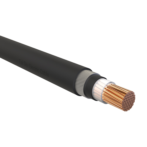 0.6/1 kV single-core cable, XLPE insulated, copper conductor armored