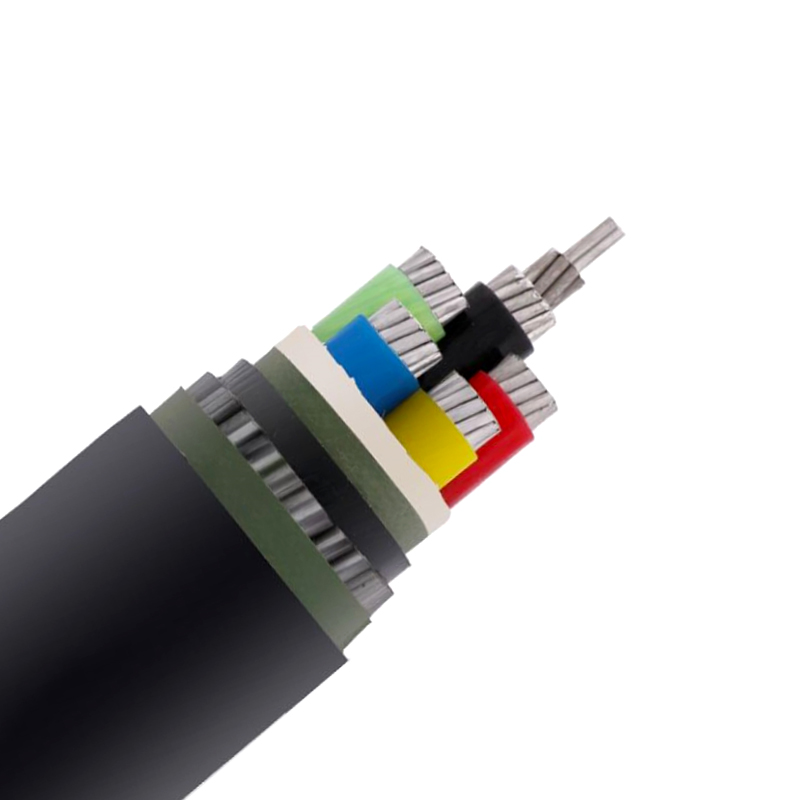 0.6/1 kV multi-core cable, PVC insulated, aluminum conductor armored