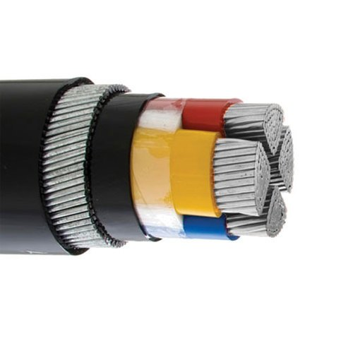 0.6/1 kV multi-core cable, PVC insulated, aluminum conductor armored