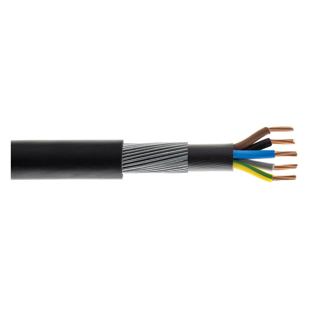0.6/1 kV multi-core cable, PVC insulated, copper conductor armored