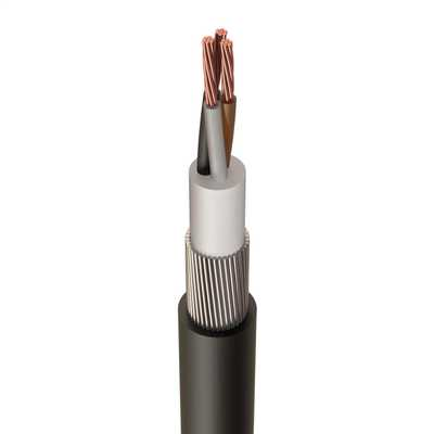 0.6/1 kV multi-core cable, PVC insulated, copper conductor armored