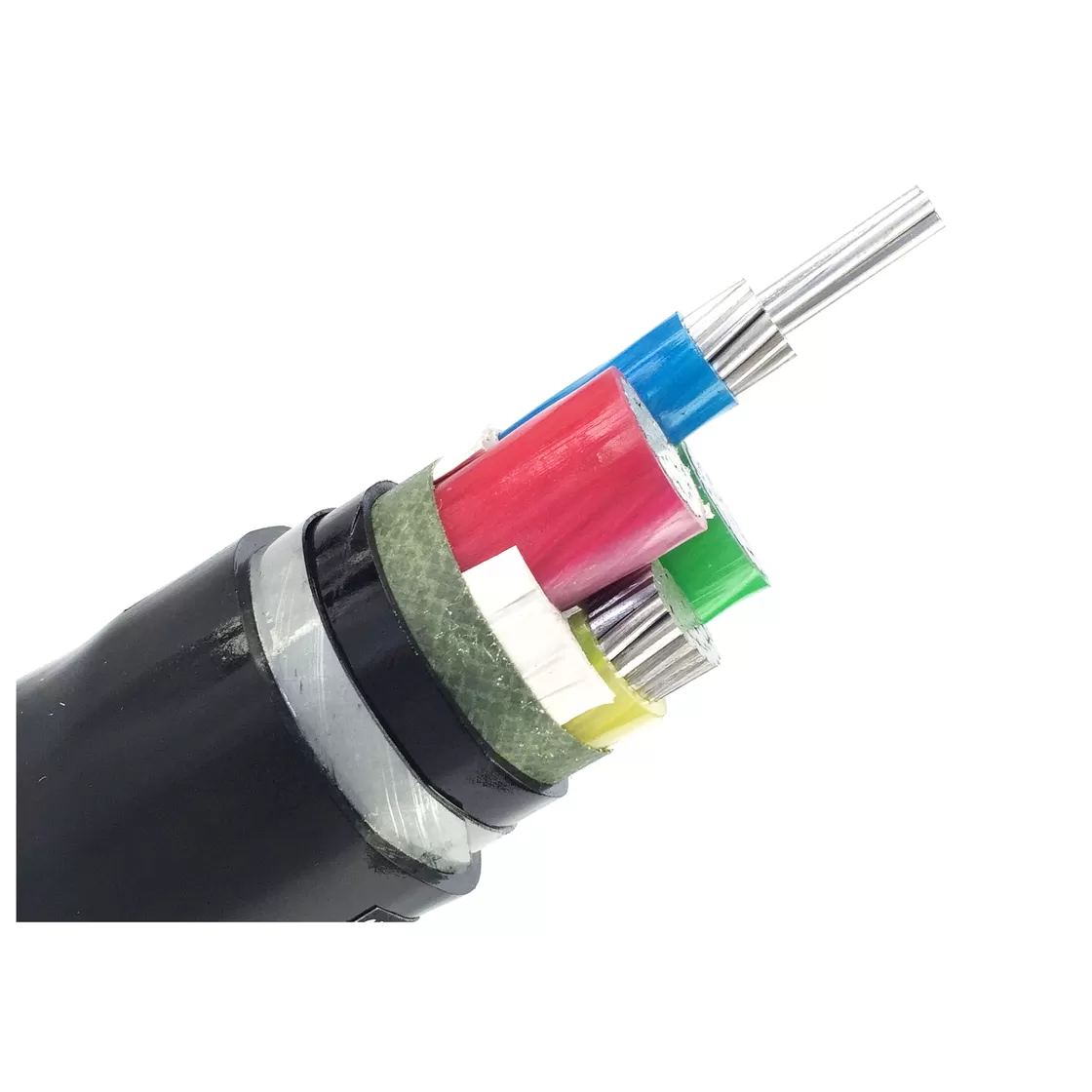 0.6/1 kV multi-core cable, PVC insulation, aluminum conductor with armor