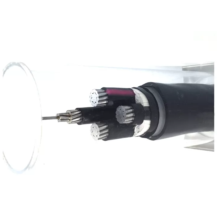 0.6/1 kV multi-core cable, PVC insulation, aluminum conductor with armor