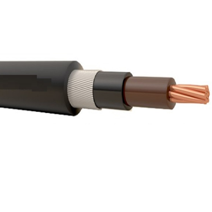 0.6/1 kV single-core cable, PVC insulated, copper conductor armored
