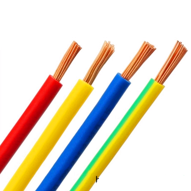 0.6/1 kV single-core cable, PVC insulated, unarmored copper conductor